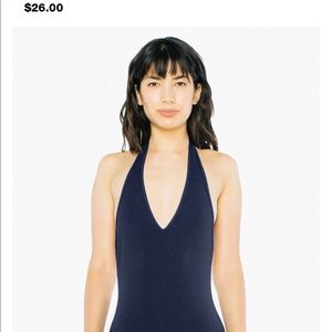 American apparel navy body suit